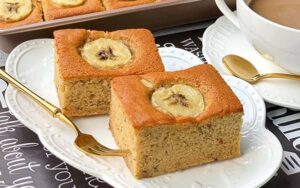 کیک موز و نسکافه + طرز تهیه